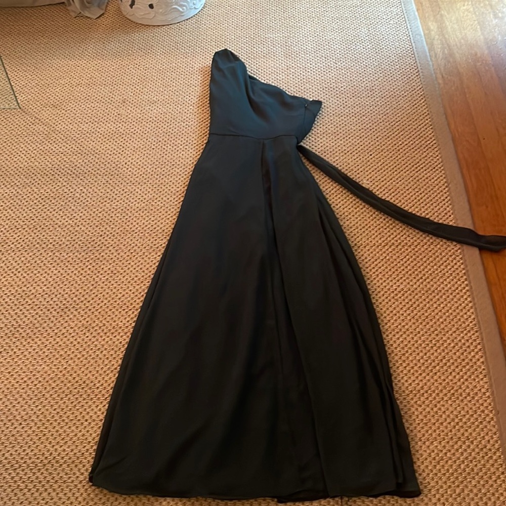 Amsale Dark Green dress